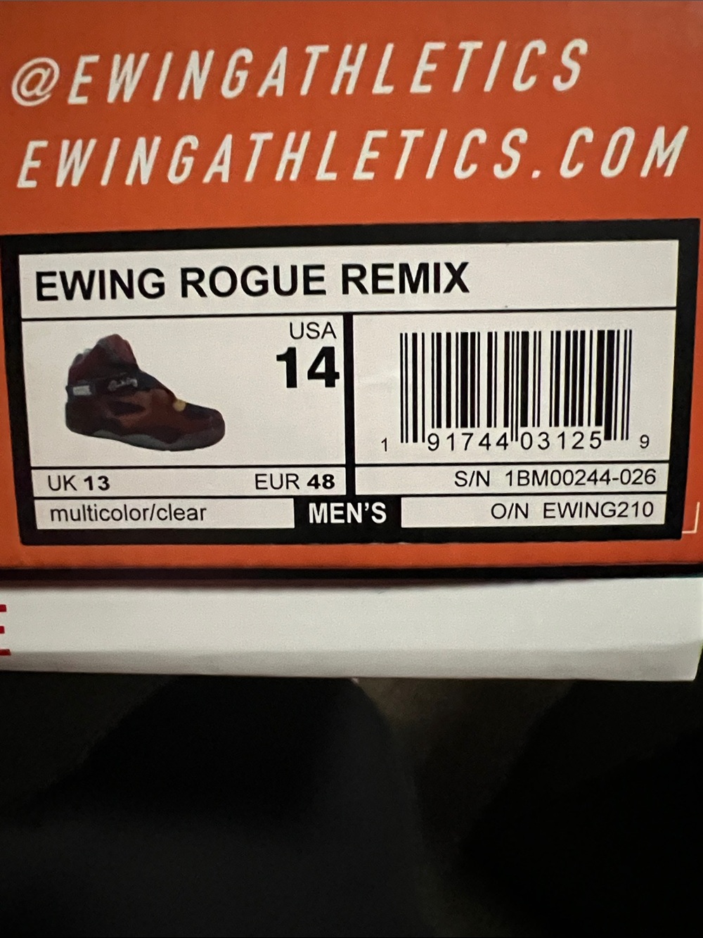 Ewing Rogue Colorblock Basketball Sneakers Sz 14 - Picture 6 of 7